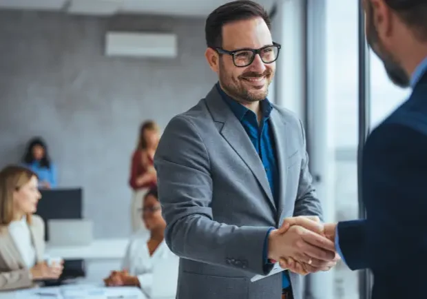 A client accessing revenue-based financing for fast access to cash